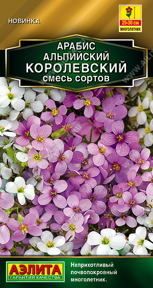 картинка Арабис Королевский смесь 0,1г ц/п (Аэлита) магазин Одежда+ являющийся официальным дистрибьютором в России 