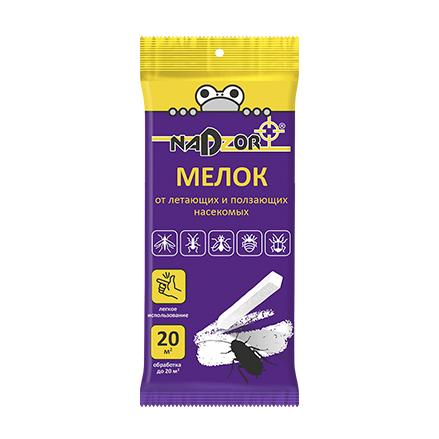 картинка Мелок от тараканов (Nadzor) 5/100 магазин Одежда+ являющийся официальным дистрибьютором в России 