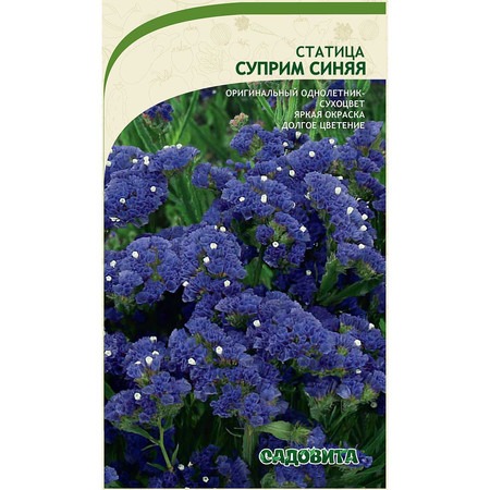 картинка Статица Суприм Синяя 0,15г ц/п (Садовита) магазин Одежда+ являющийся официальным дистрибьютором в России 