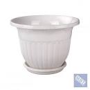 картинка Кашпо Лозанна 1,5л с/п белый (Альтернатива) магазин Одежда+ являющийся официальным дистрибьютором в России 