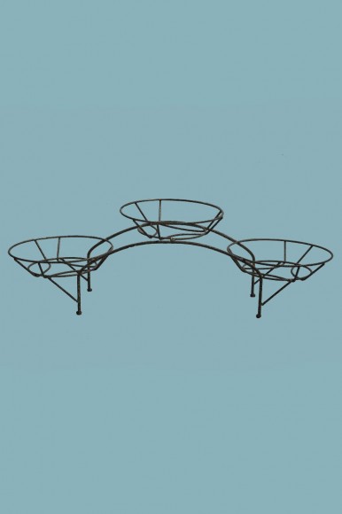 картинка Подставка настольная на 3 горшка Дуга 32*68*23см М0000114 магазин Одежда+ являющийся официальным дистрибьютором в России 