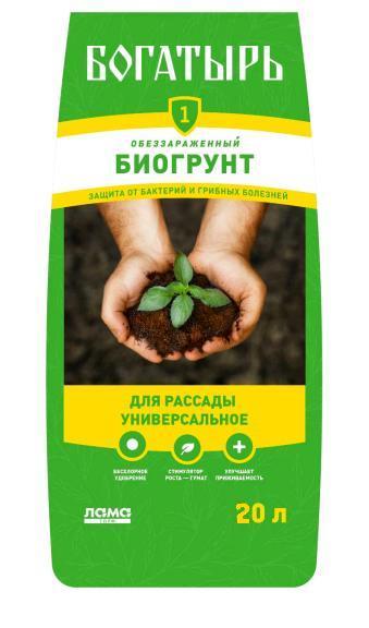 картинка Грунт Богатырь универсальный рассада 20л (ЛамаТ) 5/120 магазин Одежда+ являющийся официальным дистрибьютором в России 