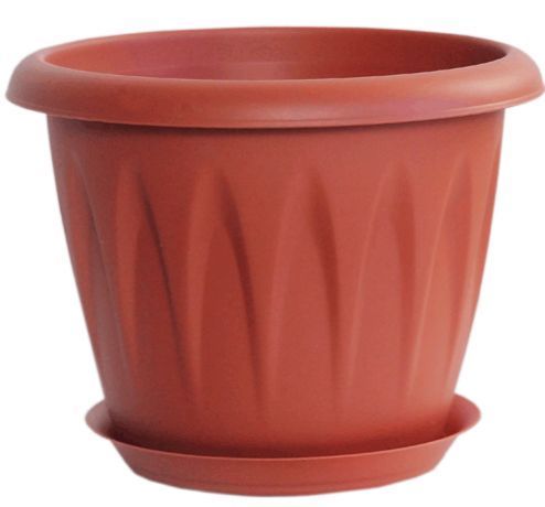 картинка Кашпо Алиция 12 с/п терракот 0,6л М3063 (М пласт) магазин Одежда+ являющийся официальным дистрибьютором в России 