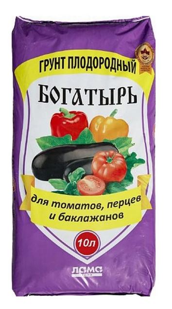 картинка Грунт Богатырь томат,перец,баклажан 10л (ЛамаТ) 5/200 магазин Одежда+ являющийся официальным дистрибьютором в России 