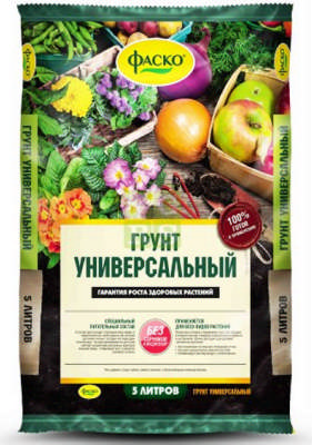 картинка Грунт Универсальный 5л (Фаско) 5/315 магазин Одежда+ являющийся официальным дистрибьютором в России 