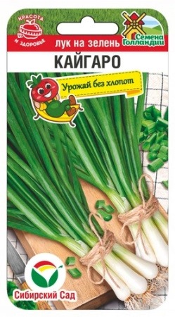 картинка Лук на зелень Кайгаро 100шт (СибСад) магазин Одежда+ являющийся официальным дистрибьютором в России 