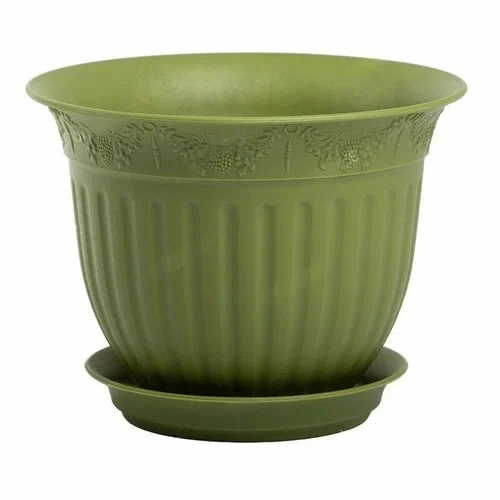 картинка Кашпо Виноград 22 с/п 2,25л папоротник (Техпласт) магазин Одежда+ являющийся официальным дистрибьютором в России 