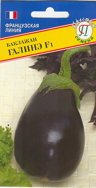 картинка Баклажан Галинэ F1 5шт (Престиж) оч.ранний,200-500г,грушевид. магазин Одежда+ являющийся официальным дистрибьютором в России 