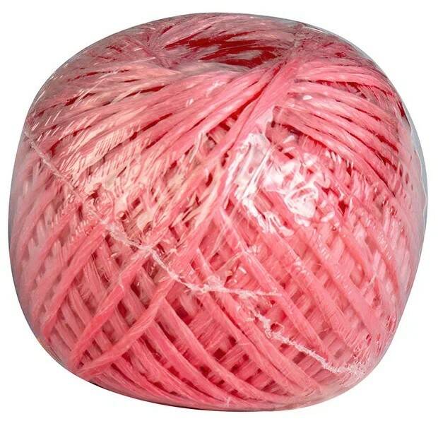 картинка Шпагат полипропилен 1,6мм 50м клубок красный 1000 Текс 5/ магазин Одежда+ являющийся официальным дистрибьютором в России 