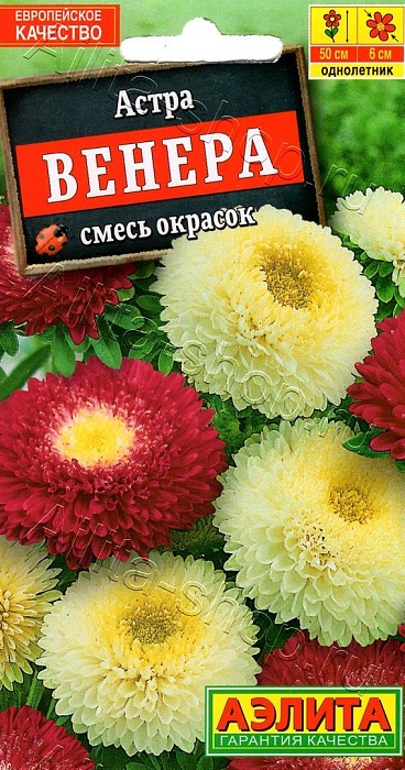 картинка Астра Венера, смесь 0,2г ц/п (Аэлита)  магазин Одежда+ являющийся официальным дистрибьютором в России 