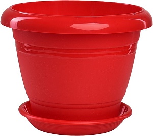 Кашпо Фестона 19 2,1л с/п красный (Техпласт)