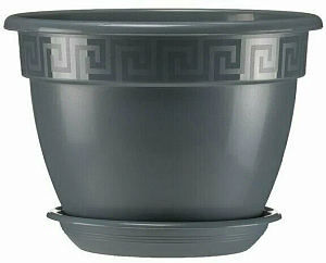 Кашпо Антик 17 малахит 1,6л (Техпласт)