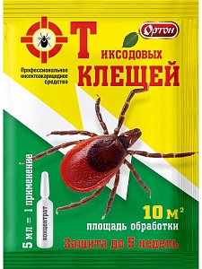 От иксодовых клещей 5мл (Ортон) 10/100 концентрат