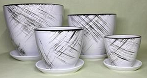 Горшок керамич Штрих 2,5л (Беларусь) 1/4