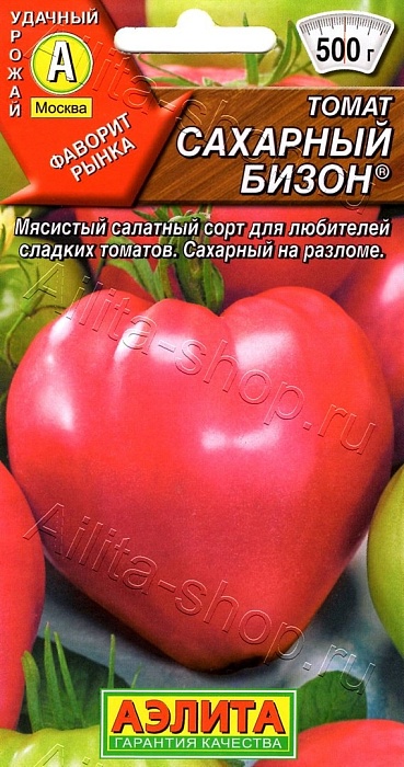 картинка Томат Сахарный бизон 20шт ц/п (Аэлита) магазин Одежда+ являющийся официальным дистрибьютором в России 