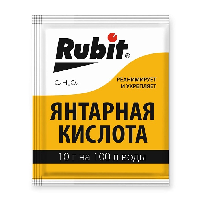 картинка Янтарная кислота 10г Рубит (Летто) 10/300  магазин Одежда+ являющийся официальным дистрибьютором в России 