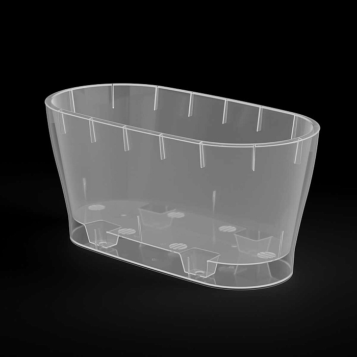 картинка Горшок для Орхидей ЛЕЯ 4л овал двойной БШ8867 (Альтернатива)  магазин Одежда+ являющийся официальным дистрибьютором в России 