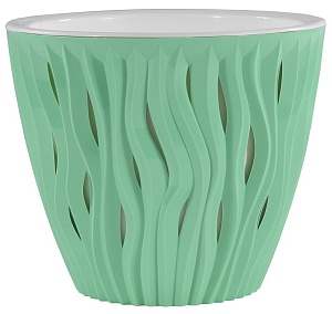 Кашпо Вдохновение 1,6л Мята КШ-4072 (ВМС)