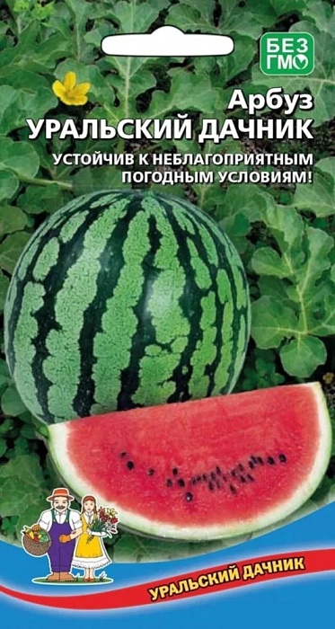 картинка Арбуз Уральский дачник 10шт ц/п (УД)  магазин Одежда+ являющийся официальным дистрибьютором в России 