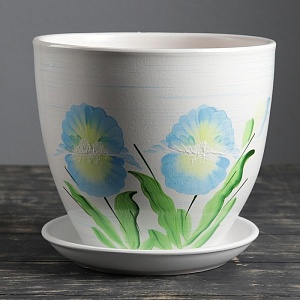 Горшок керамич Ирис 1,65л (Беларусь)