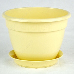 Кашпо Антик 13 крем 0,75л (Техпласт)