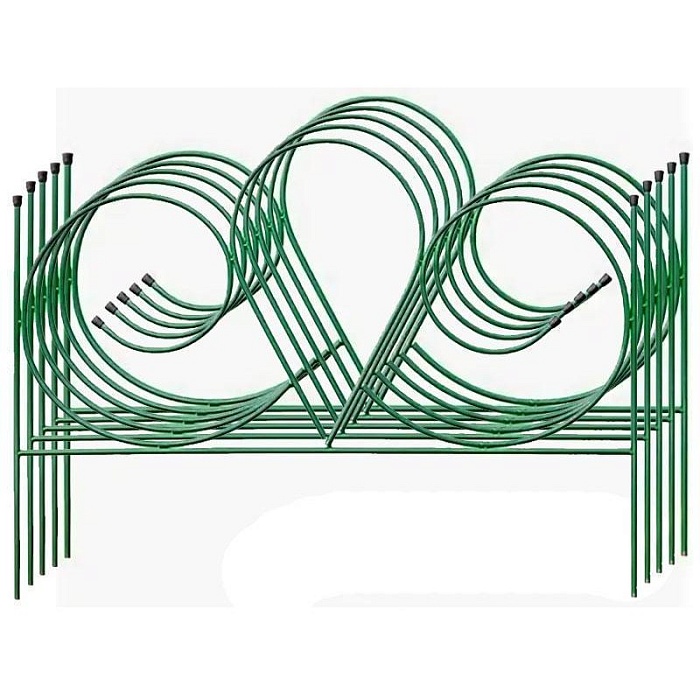картинка Заборчик метал.сад. Изящный 0,92*0,68м 5 секций (Садовита) магазин Одежда+ являющийся официальным дистрибьютором в России 