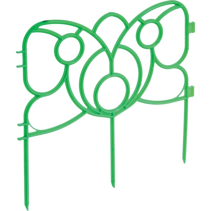 Заборчик Бабочка 3м, 190ммх20 зеленый (Комплект-Агро)