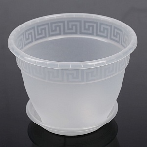 Горшок для Орхидей Антик 22 прозрачный 3,6л (Техпласт)