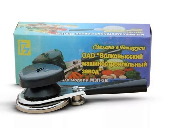 картинка Машинка закаточная Волковыск МПЗ-3В (Беларусь) магазин Одежда+ являющийся официальным дистрибьютором в России 