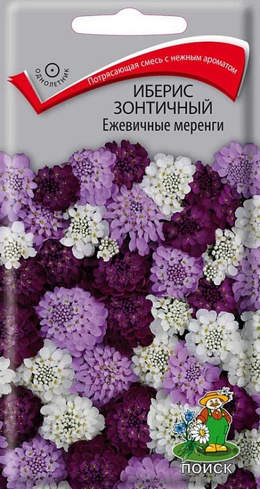 картинка Иберис Ежевичные меренги зонтичный 0,1г ц/п (Поиск) магазин Одежда+ являющийся официальным дистрибьютором в России 