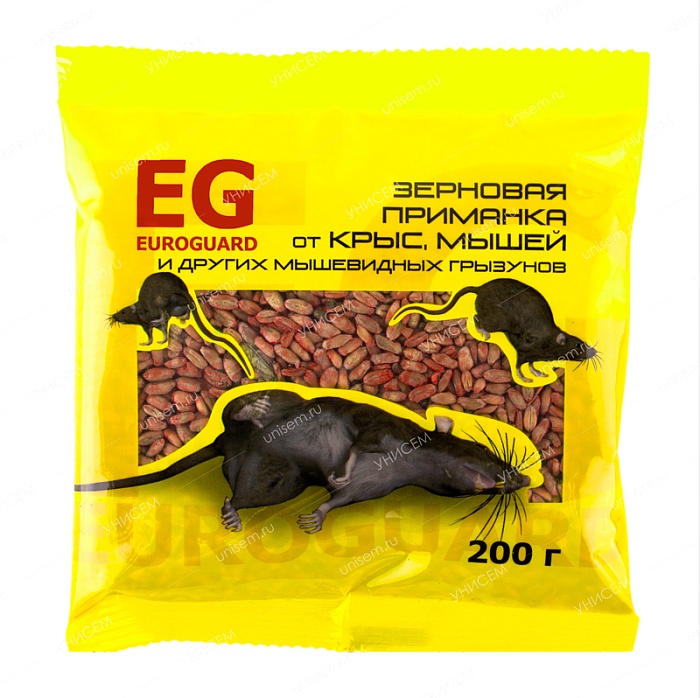 ЕвроГард зерно от крыс и мышей 200г SB 50шт/уп