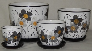 Горшок керамич Дневная Фиалка 0,35л (Беларусь)