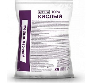 Торф Кислый 75л (Гера)
