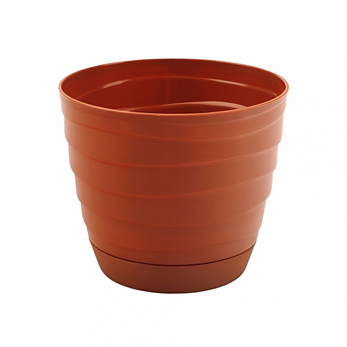 картинка Кашпо Бриз с/п 1,7л терракотовый (Радиан) магазин Одежда+ являющийся официальным дистрибьютором в России 
