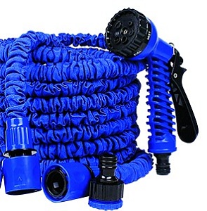 Шланг полив.растяг. 7,5-22,5м ткан.оплетка с пистолетом-распылит.8 режимов 763117