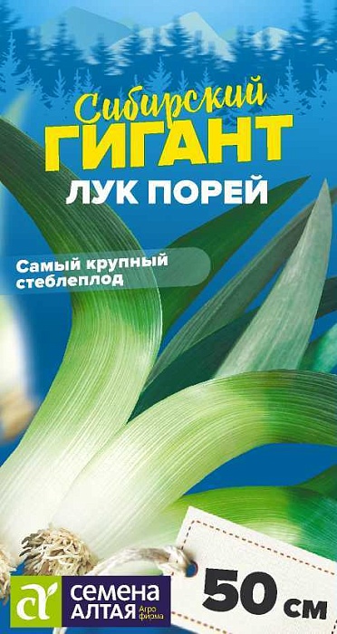 картинка Лук порей Сибирский гигант 0,5г ц/п (СемАлт) Сиб.гиганты магазин Одежда+ являющийся официальным дистрибьютором в России 