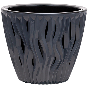 Кашпо Вдохновение 4,5л Антрацит КШ-7933 (ВМС)