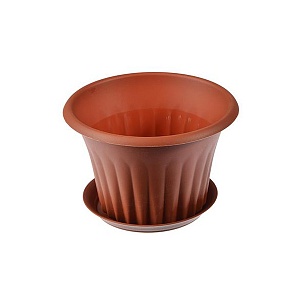 Кашпо Кэрол 18 с/п 1,5л терракот М3156 (М пласт) 
