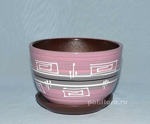 Горшок керамич Гамма 0,4л (Беларусь)