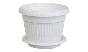 Кашпо Ливия 16 мрамор 1,4л с/п М3010 (М пласт)