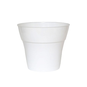 Кашпо Тоскана 17 белый 2,25л (Техпласт)