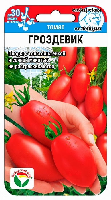 картинка Томат Гроздевик 20шт (СибСад) Новинка магазин Одежда+ являющийся официальным дистрибьютором в России 