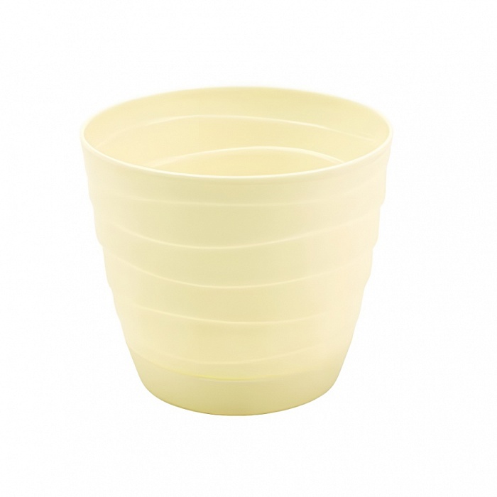 картинка Кашпо Бриз с/п 0,7л бежевый светлый (Радиан) магазин Одежда+ являющийся официальным дистрибьютором в России 