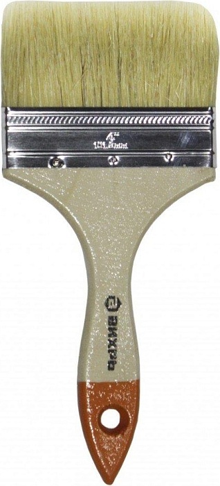 картинка Кисть флейц Стандарт 4 100мм СТРМ 0126260 магазин Одежда+ являющийся официальным дистрибьютором в России 