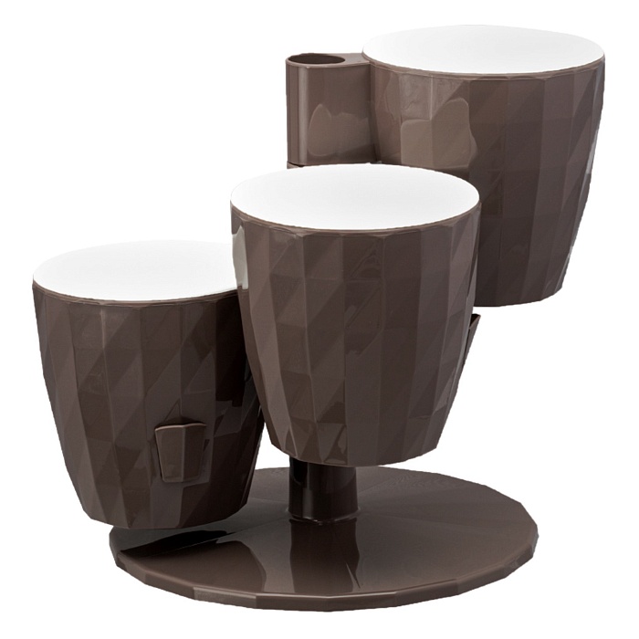 картинка Кашпо Каскад RUBY Трио Мокко 1л КШ-5440 (ВМС) магазин Одежда+ являющийся официальным дистрибьютором в России 