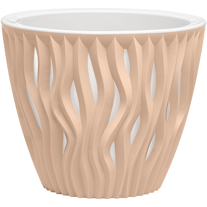 картинка Кашпо Вдохновение 2,25л пудровый КШ-5415 (ВМС) магазин Одежда+ являющийся официальным дистрибьютором в России 