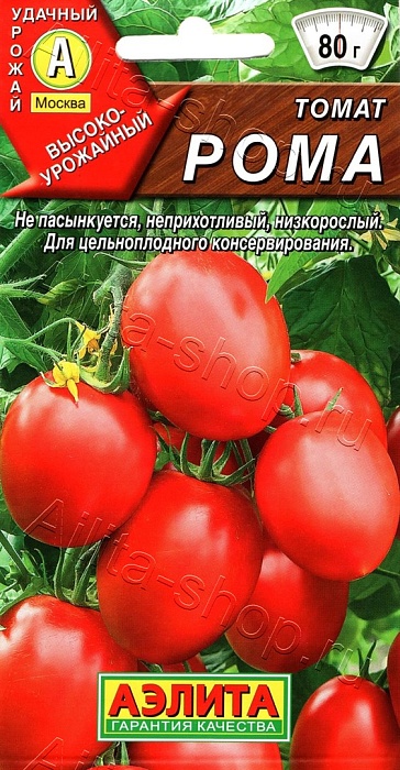 картинка Томат Рома ц/п (Аэлита) магазин Одежда+ являющийся официальным дистрибьютором в России 