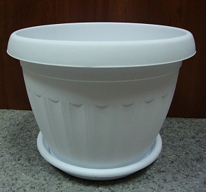 Кашпо Афродита-6 с/п 8,5л белый (СнабСибПром)