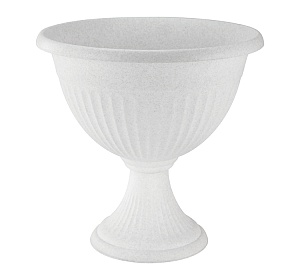 Кашпо Ливия 31 мрамор низкий с ножкой М3206 (М пласт)