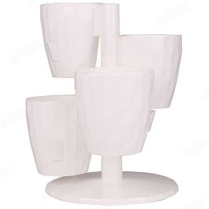 Кашпо Каскад RUBY Квадро Белый 1л КШ-8689 (ВМС)